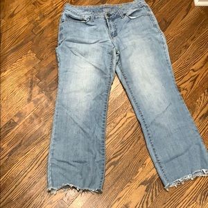 Faded Glory Boot Cut Raw Edge 1990s Mom Jeans